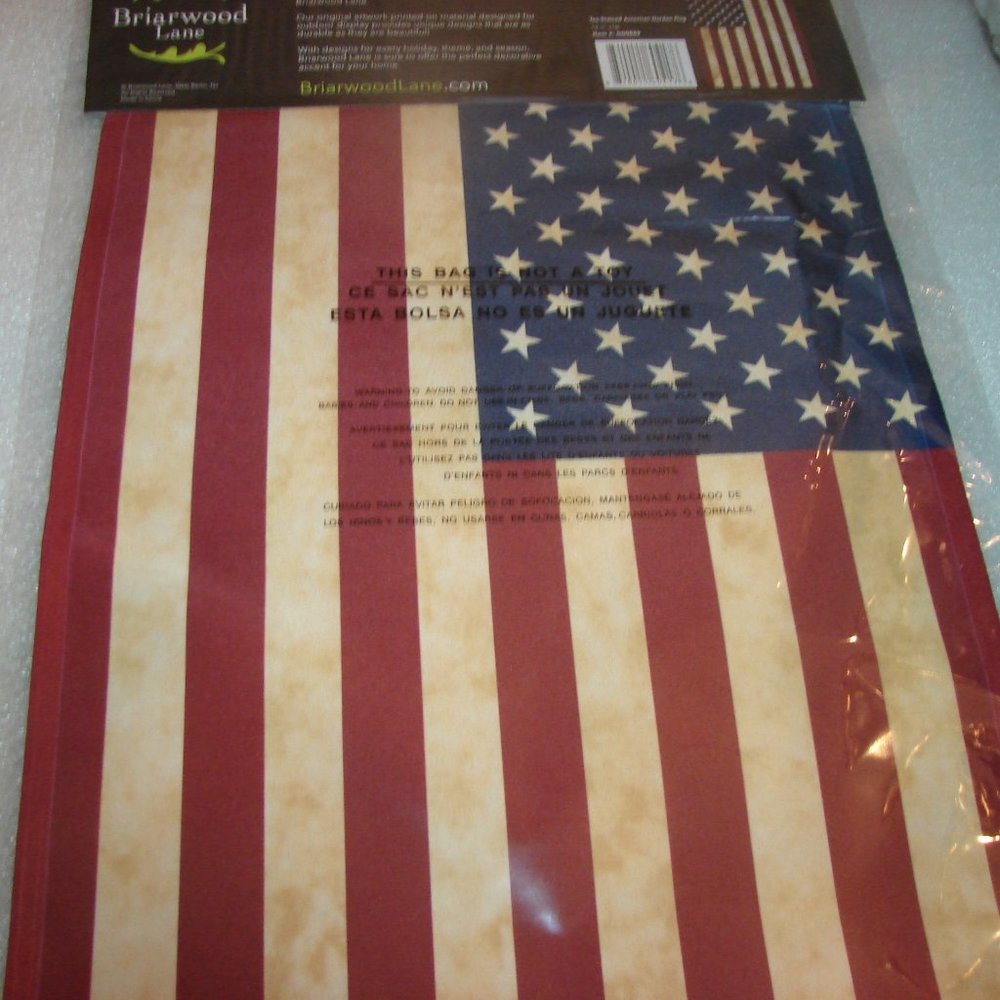 ''D-29'' Tea Stain American Garden Flag
